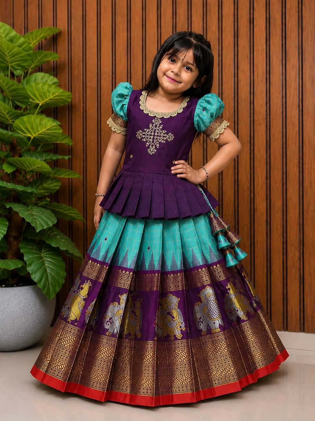Boo Pure Silk Kids Ethnic Wear