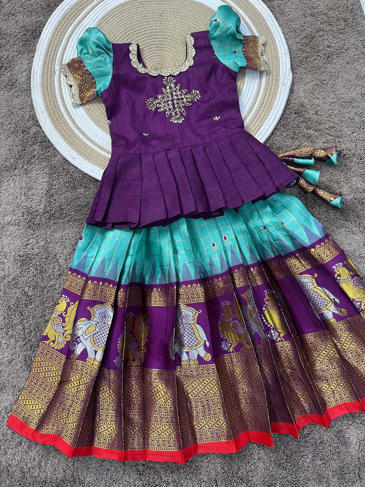 Boo Pure Silk Kids Ethnic Wear