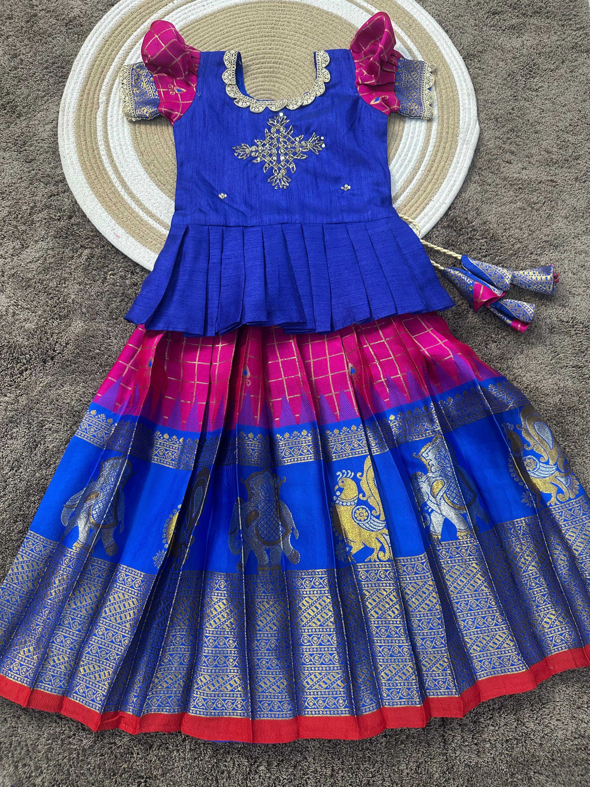 Boo Pure Silk Kids Ethnic Wear