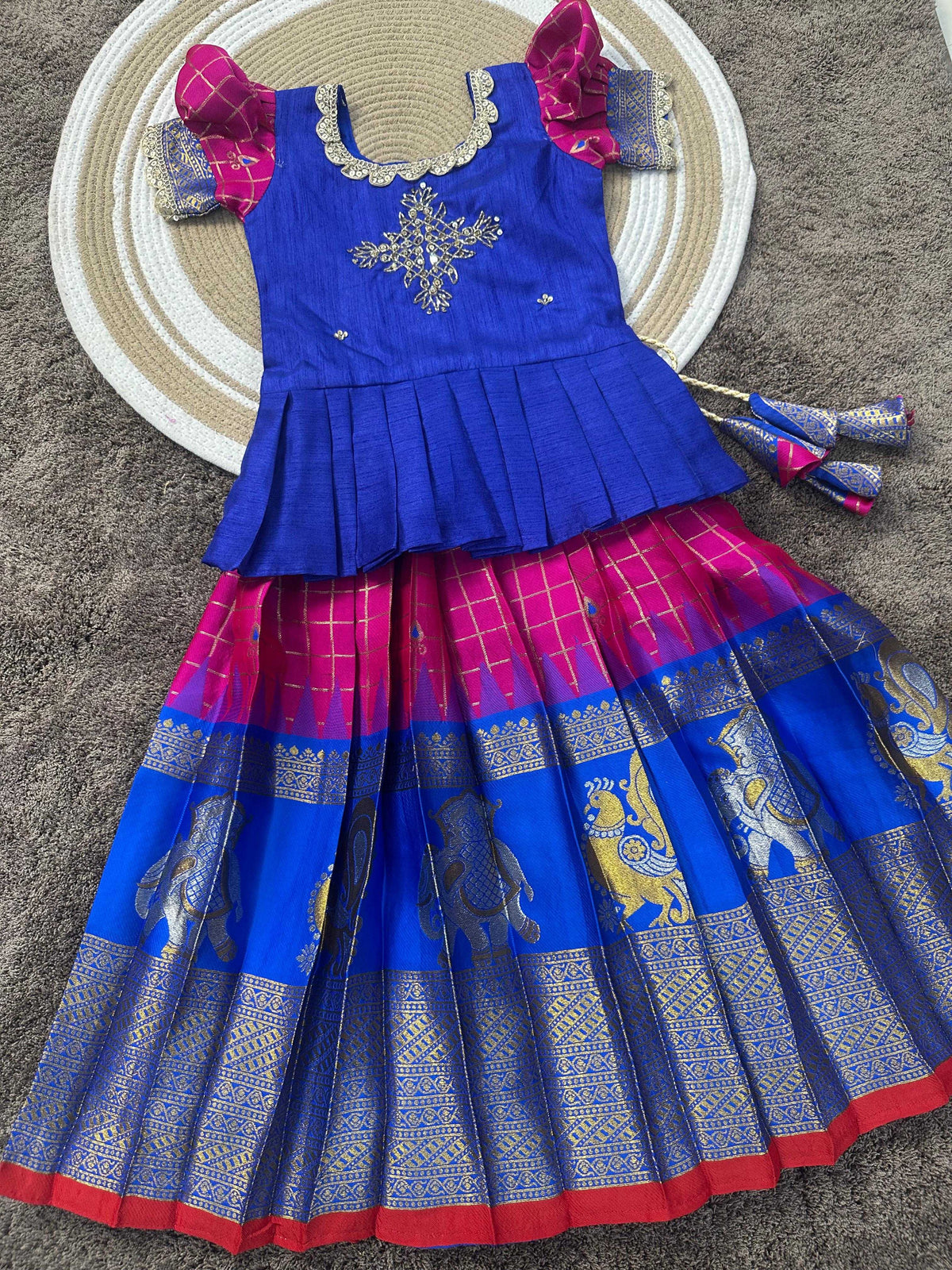 Boo Pure Silk Kids Ethnic Wear