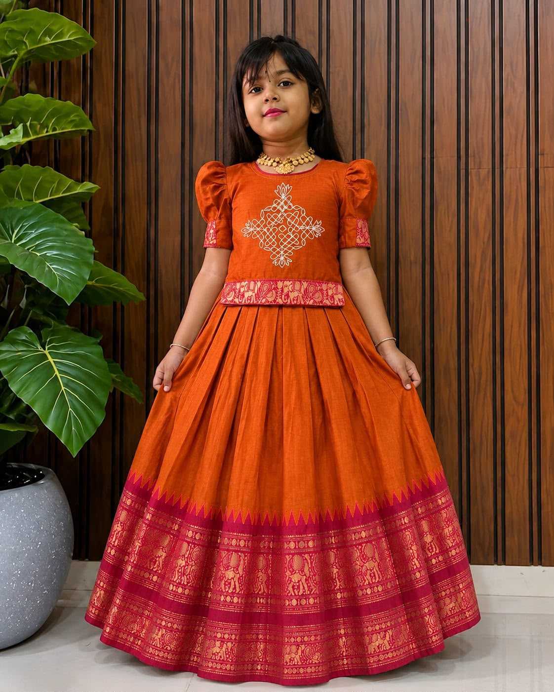 CIN Pure Cotton Kids Lehenga