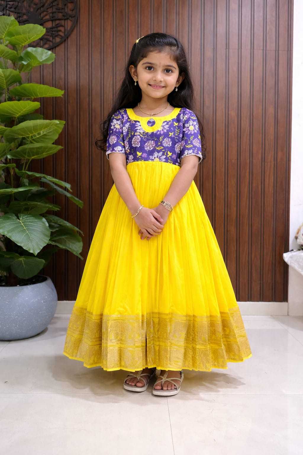 Cool Pure Silk Kids Traditional Outfits
