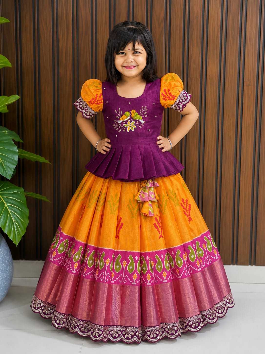 Enga Pure Silk Kids Ethnic Wear