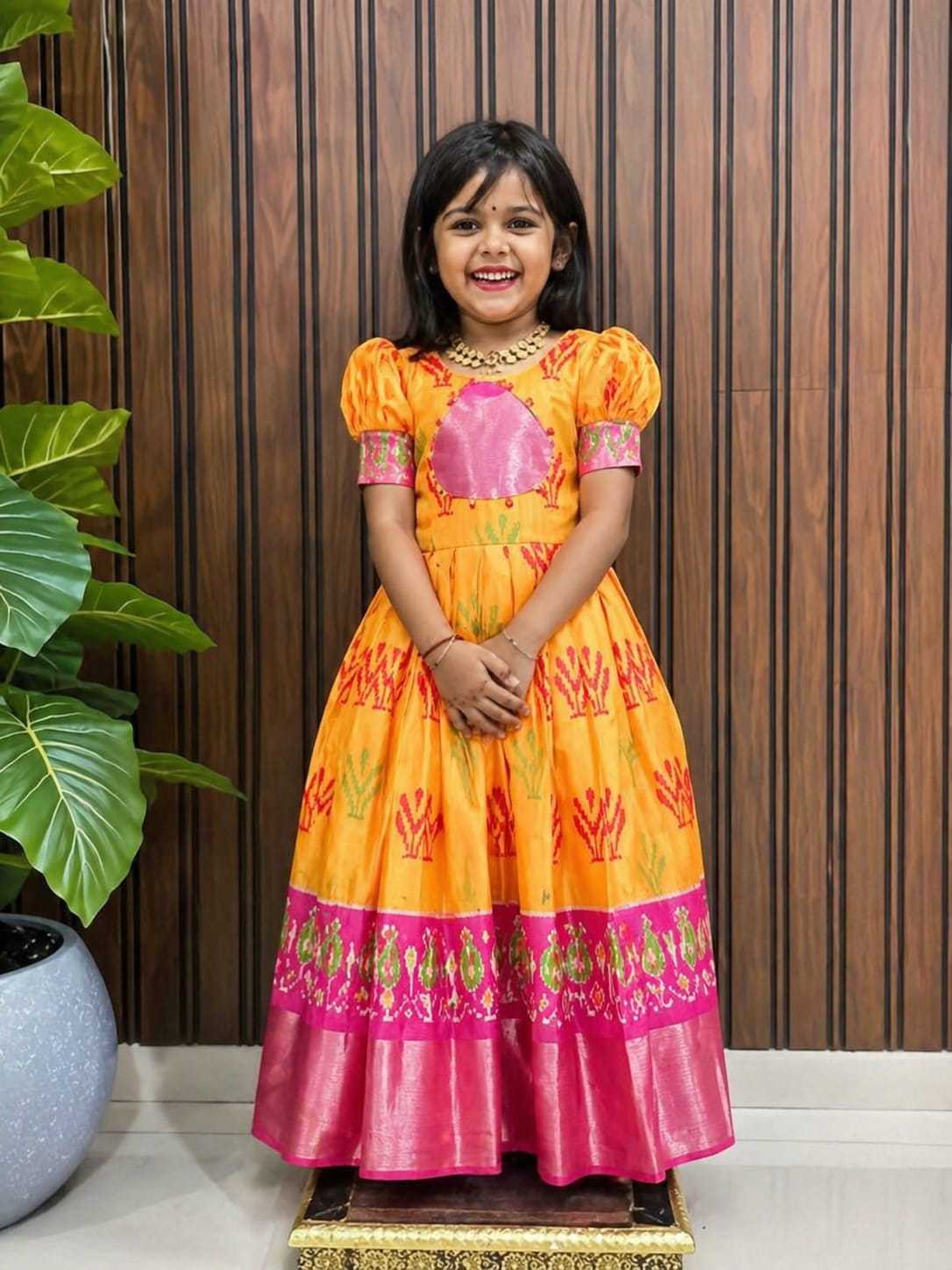 Flair Pure Silk Kids Gown