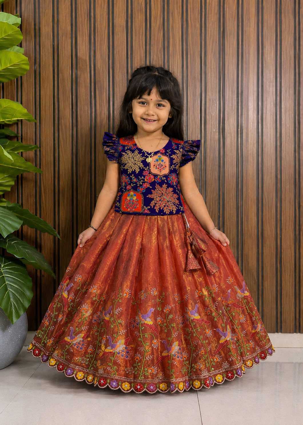 Flair Space Silk Kids Lehenga