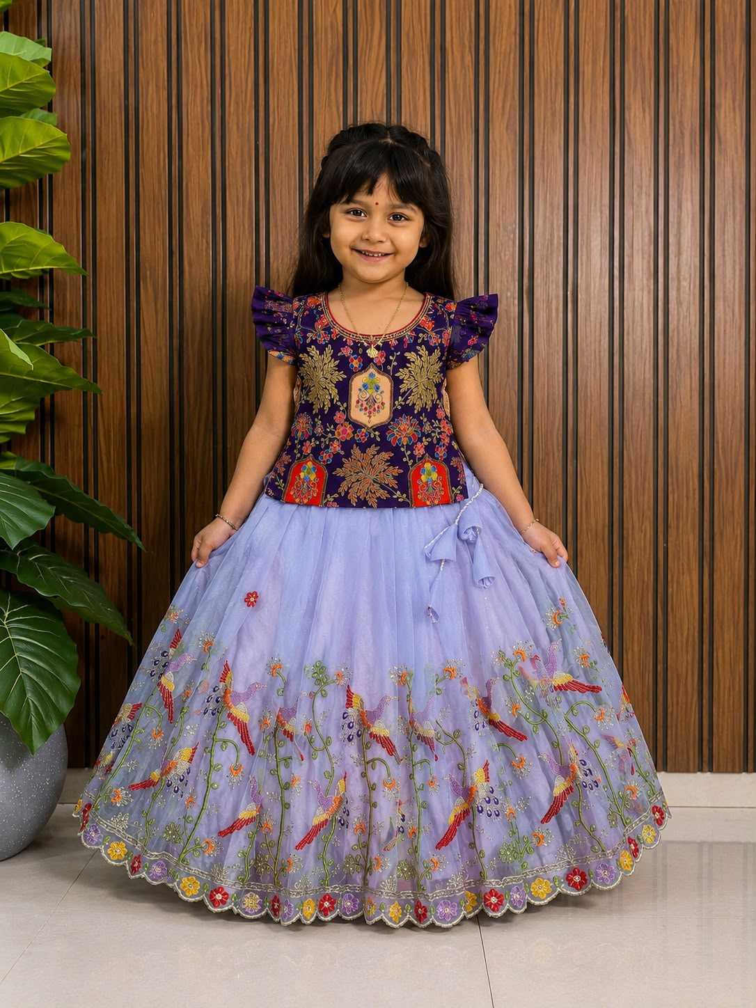 Flair Space Silk Kids Lehenga
