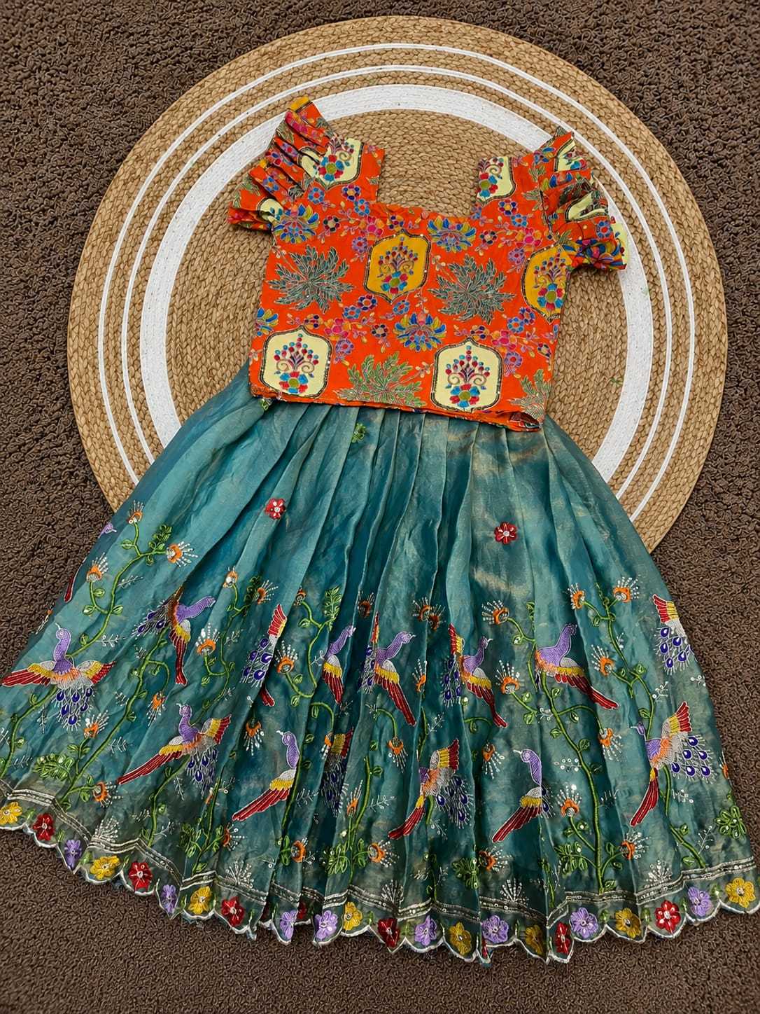 Flair Space Silk Kids Lehenga