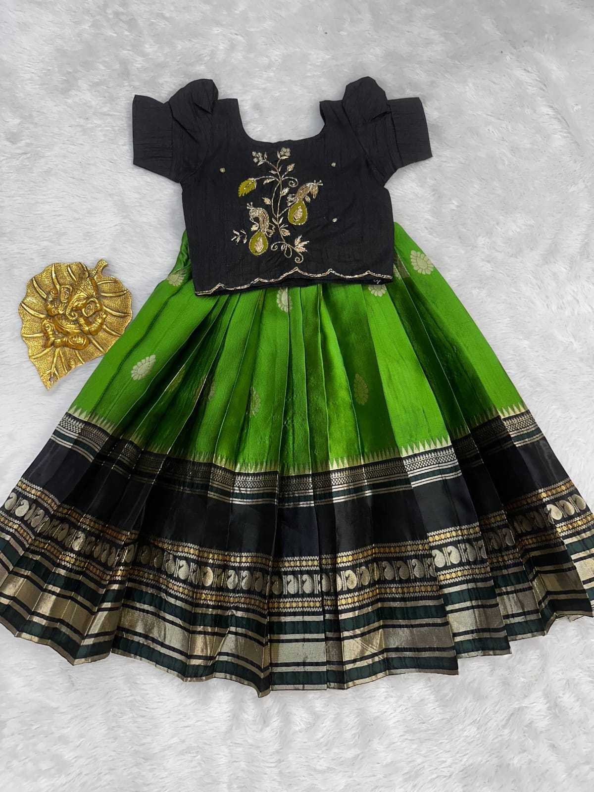 Full Pure Silk Kids Ethnic Wear