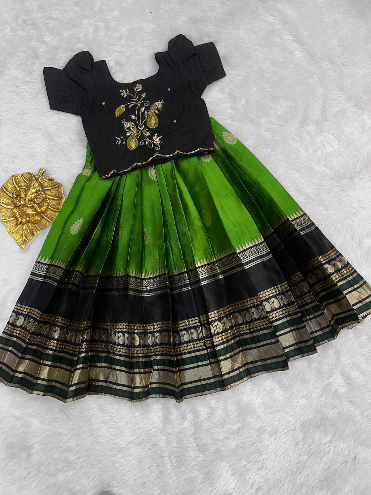 Full Pure Silk Kids Ethnic Wear