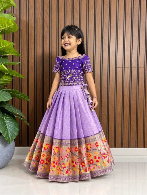 Full Silk Kids Lehenga