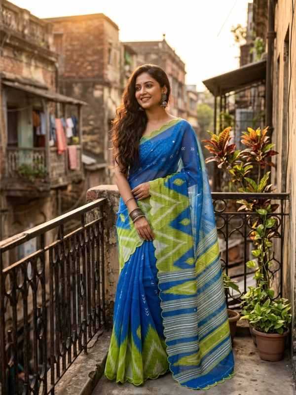 Gajraj Linen Printed Saree