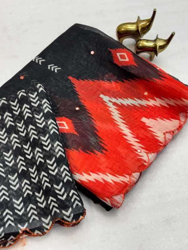 Gajraj Linen Printed Saree