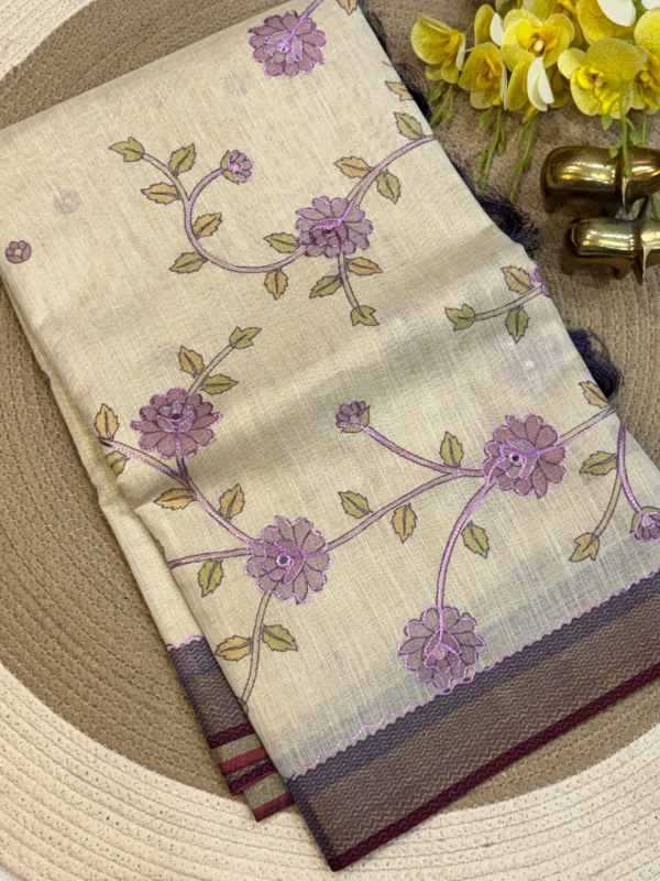 GAL Linen Designer Saree