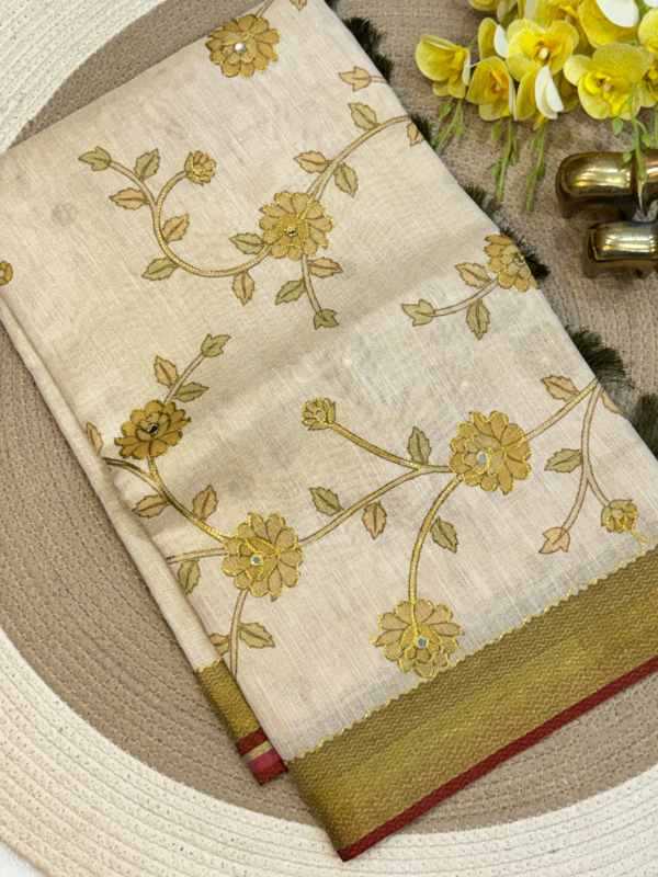 GAL Linen Designer Saree