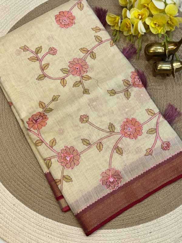 GAL Linen Designer Saree