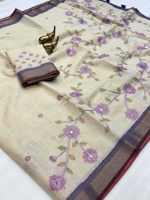 GAL Linen Designer Saree
