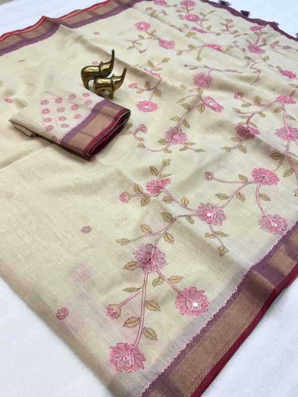 GAL Linen Designer Saree