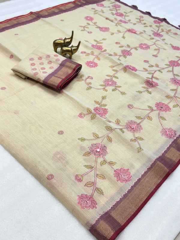 GAL Linen Designer Saree