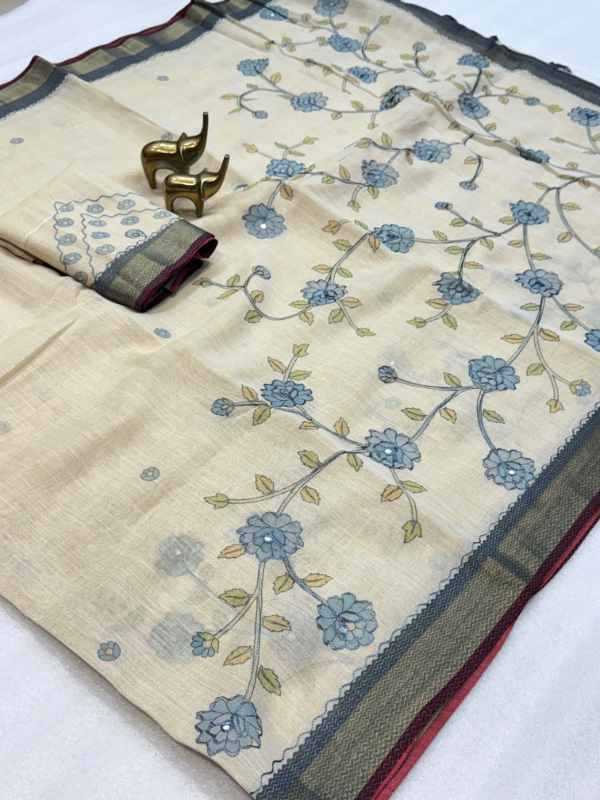 GAL Linen Designer Saree