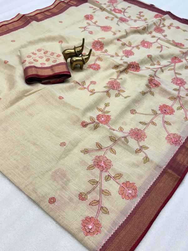 GAL Linen Designer Saree