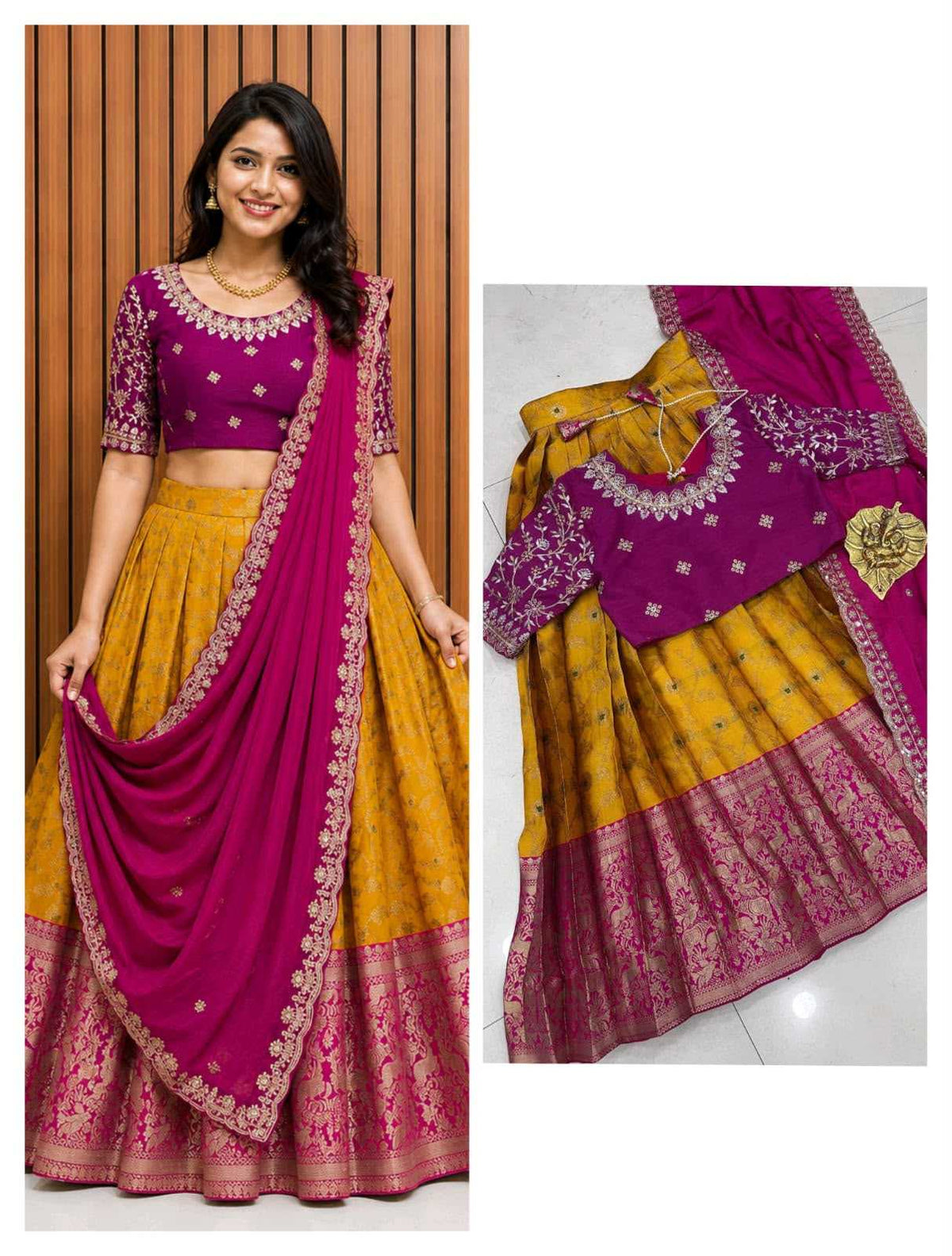 Pure Silk Designer Lehenga