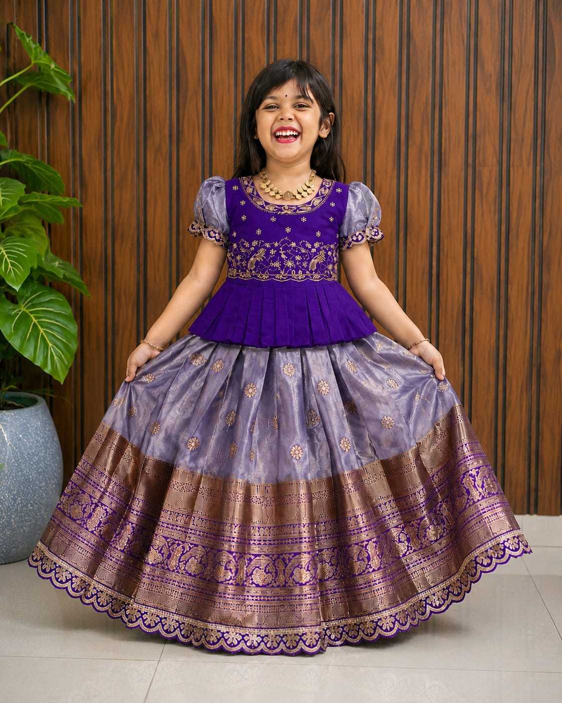Simar Silk Kids Lehenga