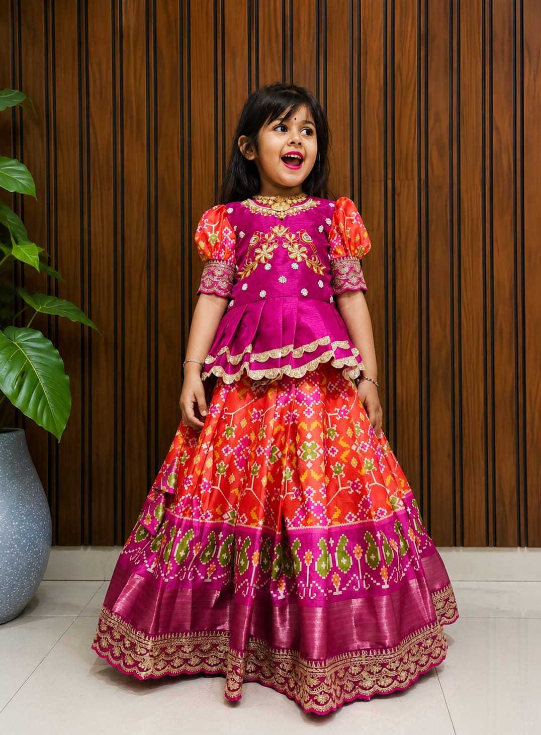 HIN Pure Silk Kids Traditional Outfits