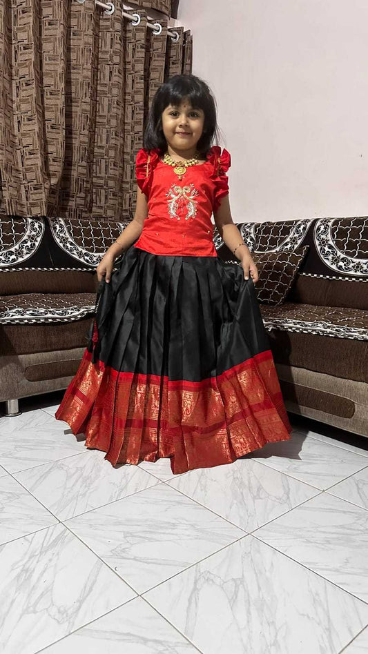 Pure Silk Kids Lehenga