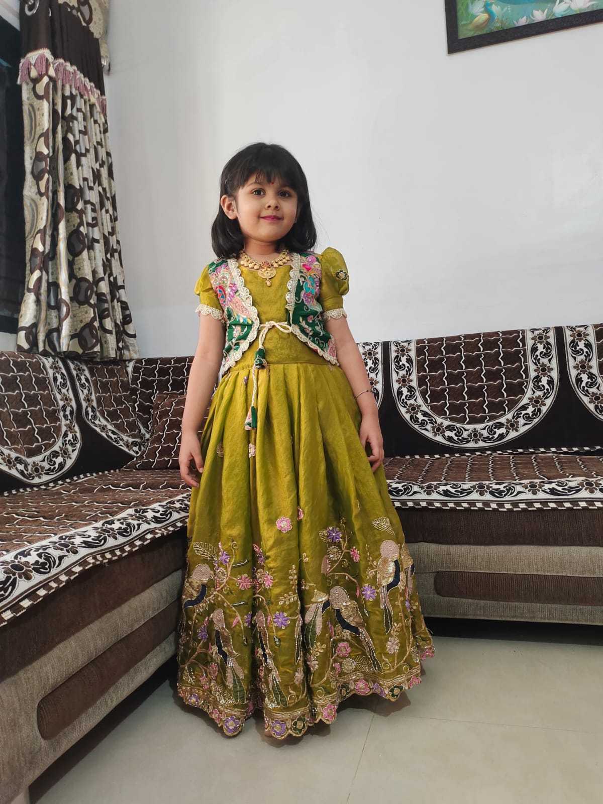 Koti Space Silk Kids Gown