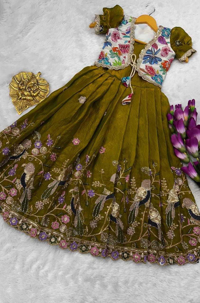 Koti Space Silk Kids Gown
