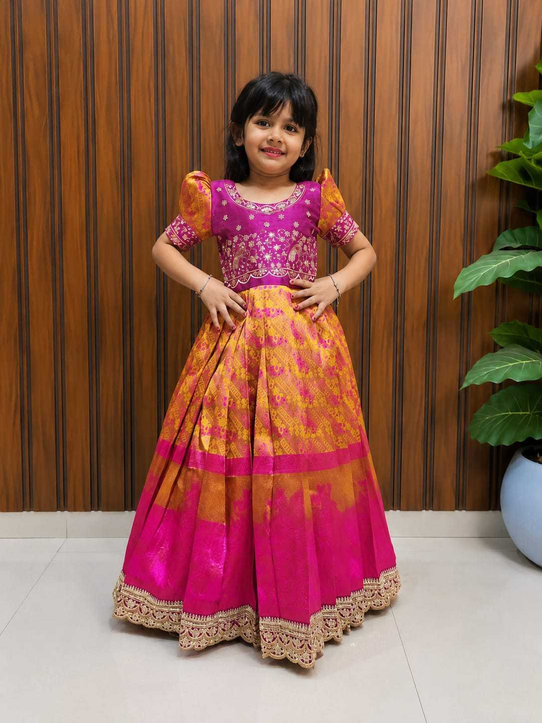 LAU Lichi Silk Kids Gown