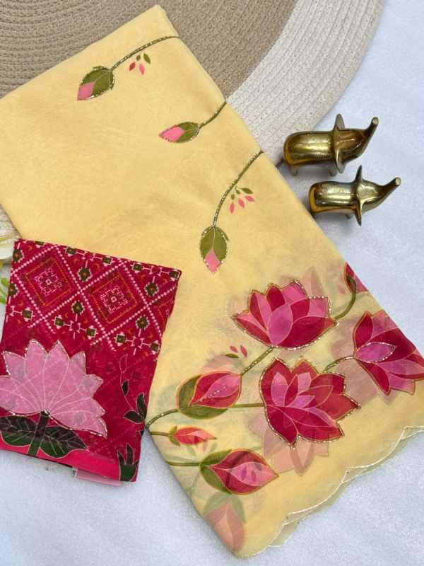 Mary Chiffon Designer Saree