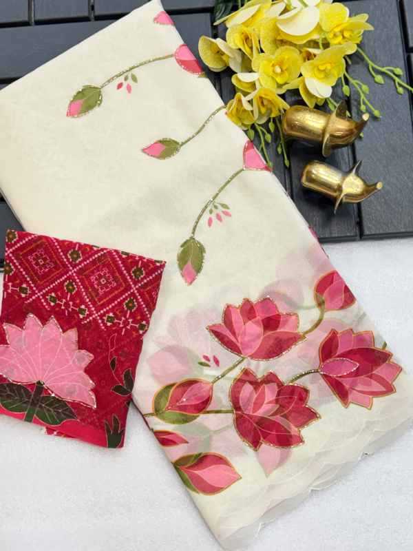 Mary Chiffon Designer Saree