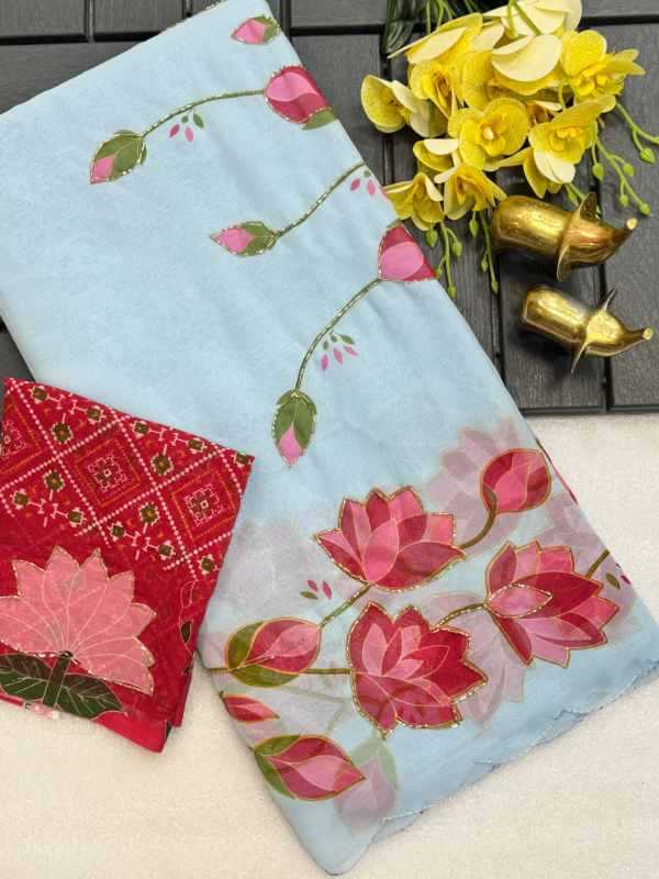 Mary Chiffon Designer Saree