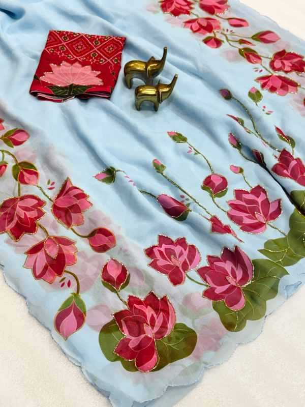 Mary Chiffon Designer Saree