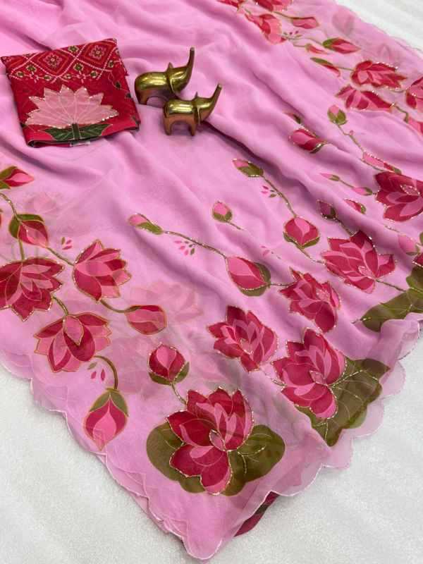 Mary Chiffon Designer Saree