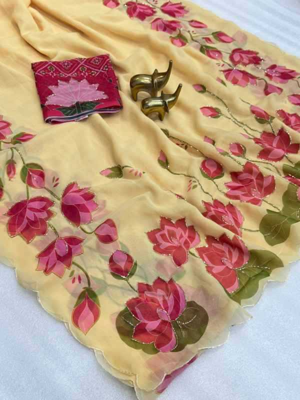 Mary Chiffon Designer Saree