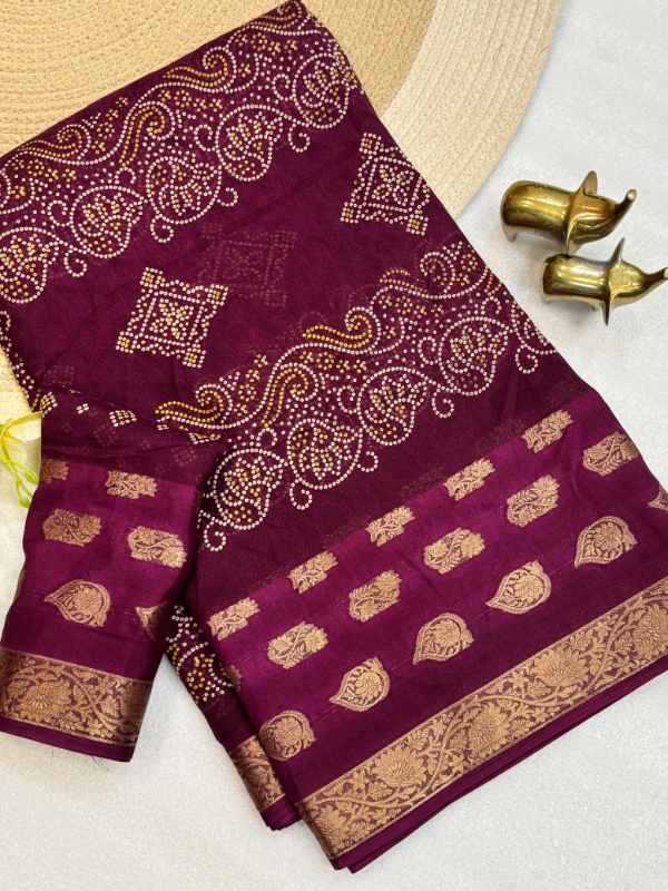 Mass Jacquard Printed Saree