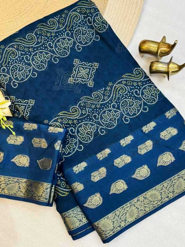 Mass Jacquard Printed Saree