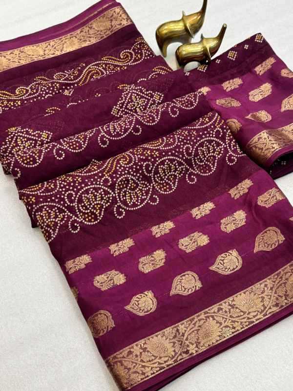 New Jacquard Printed Saree