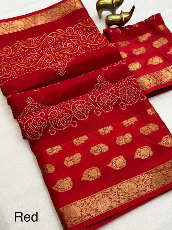 New Jacquard Printed Saree