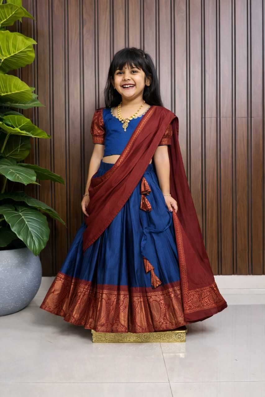Nga Heavy Silk Kids Ethnic Wear