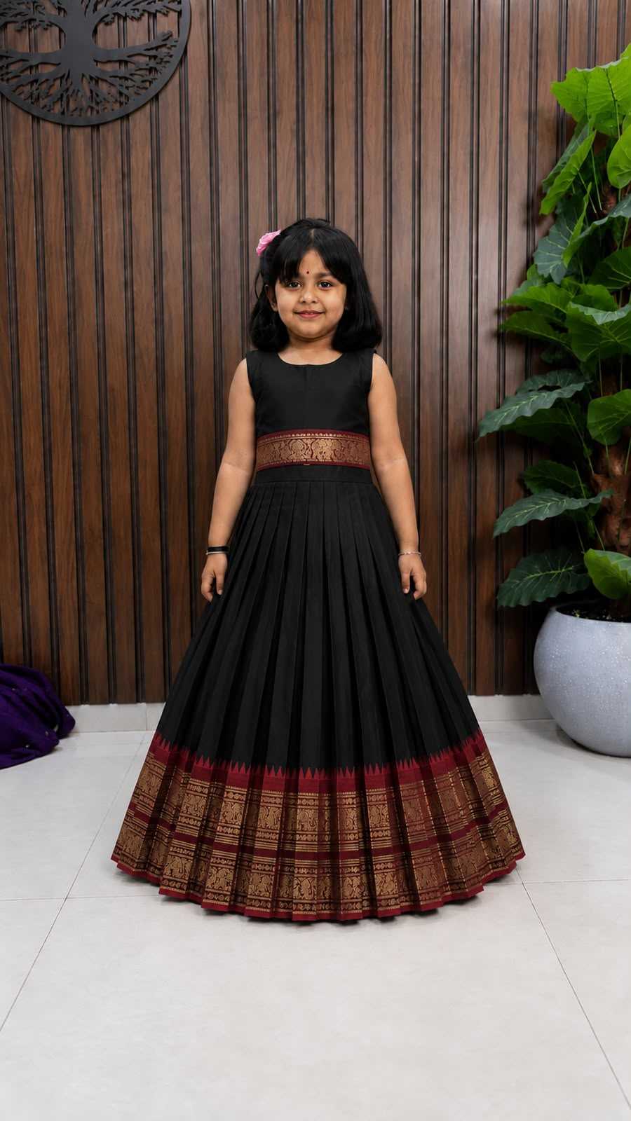 Note Pure Silk Kids Lehenga