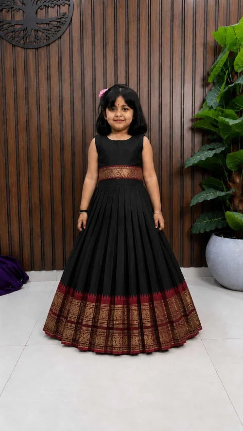 Note Pure Silk Kids Lehenga