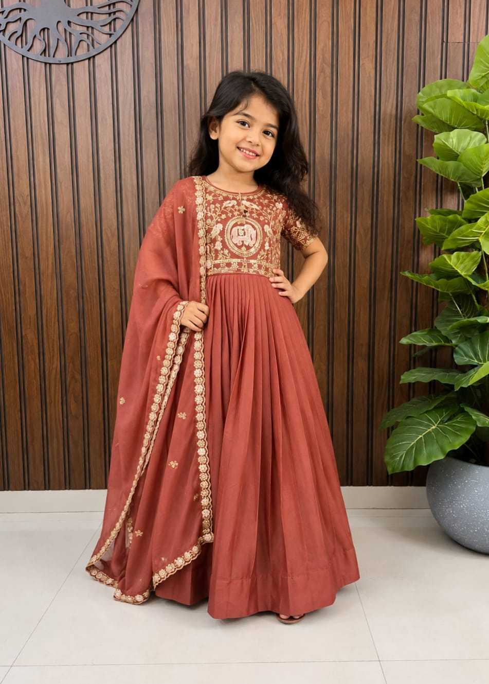 Oki Georgette Kids Gown