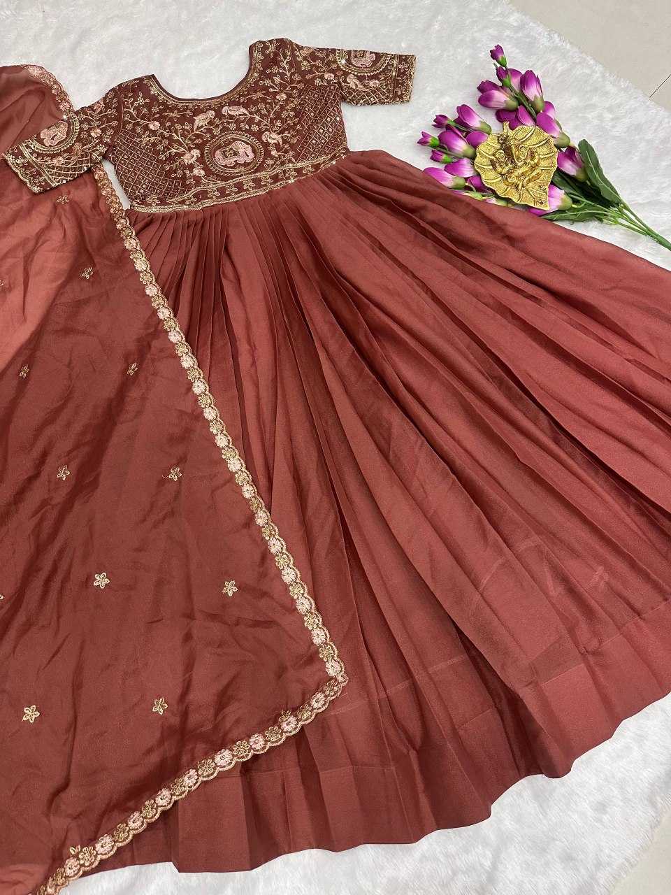 Oki Georgette Kids Gown