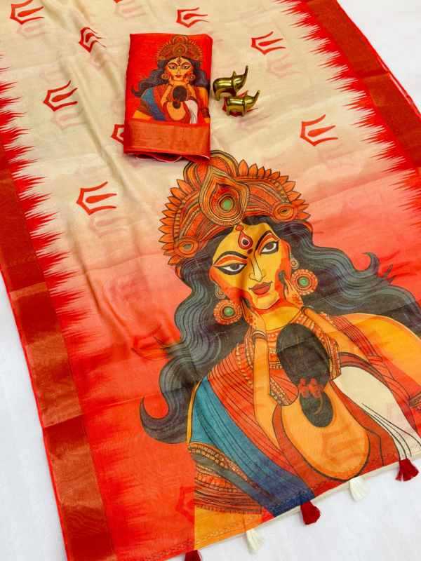 Ouse Soft Cotton Printed Saree