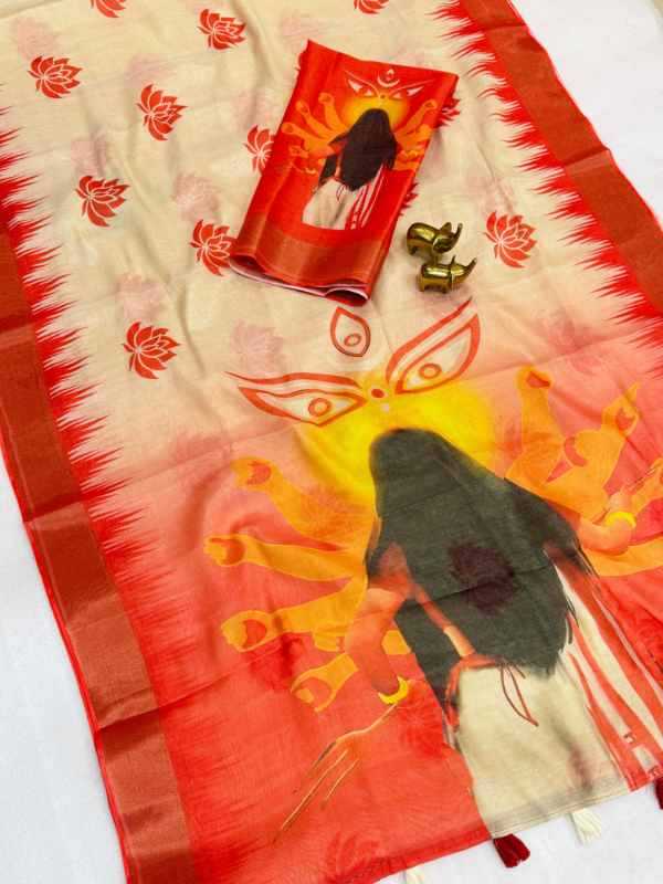 Ouse Soft Cotton Printed Saree