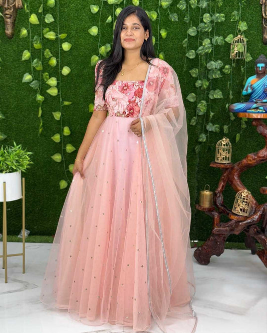 Per Georgette Party Wear Kurti
