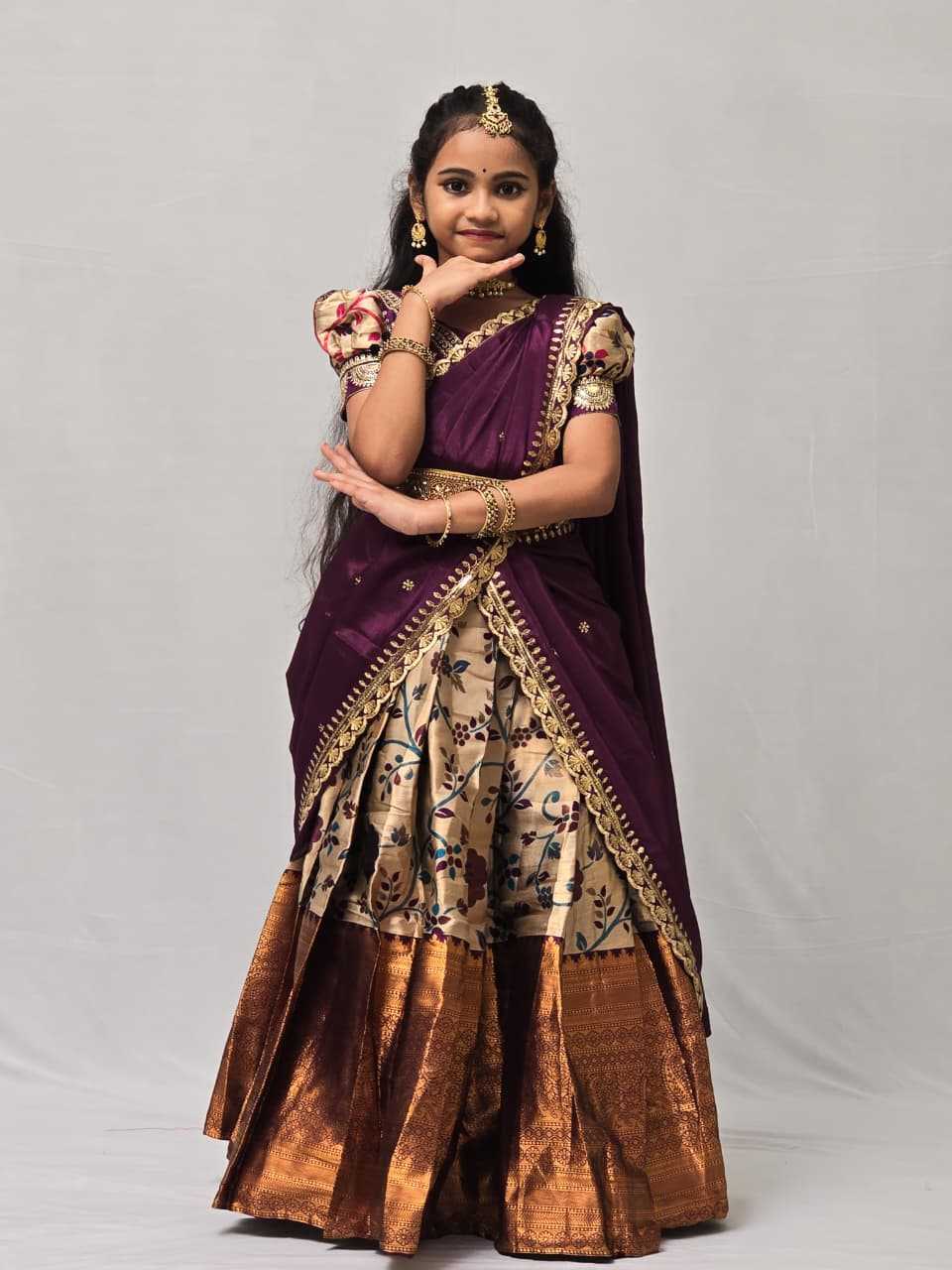 PIC Lichi Silk Kids Lehenga